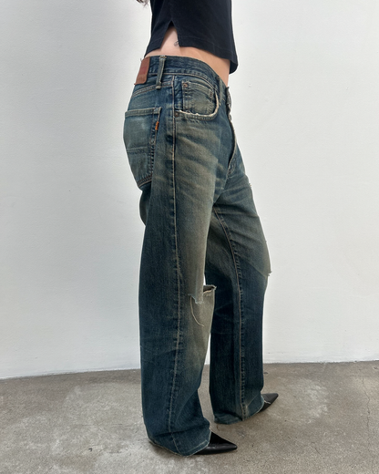 Edwin 505 Selvedge 31 Rust Denim