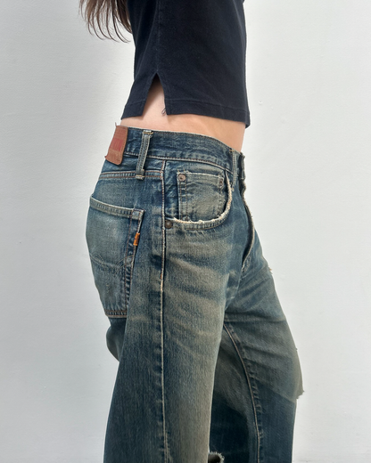 Edwin 505 Selvedge 31 Rust Denim