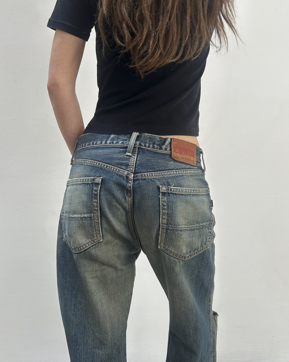Edwin 505 Selvedge 31 Rust Denim