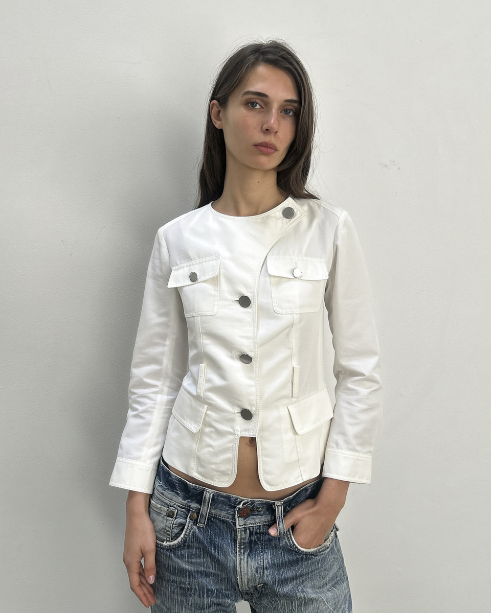 Celine by Michael Kors Silk-Cotton Jacket
