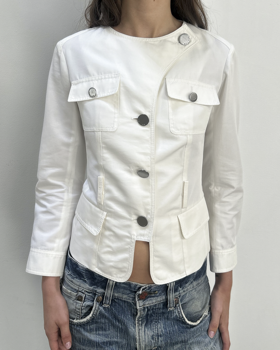 Celine by Michael Kors Silk-Cotton Jacket