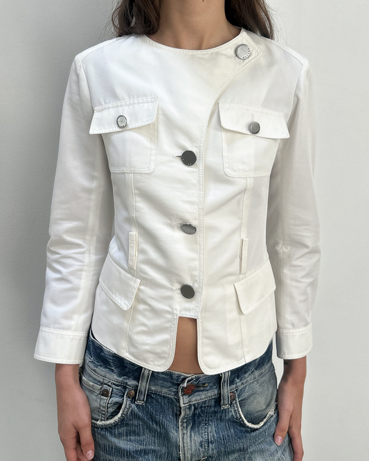 Celine by Michael Kors Silk-Cotton Jacket