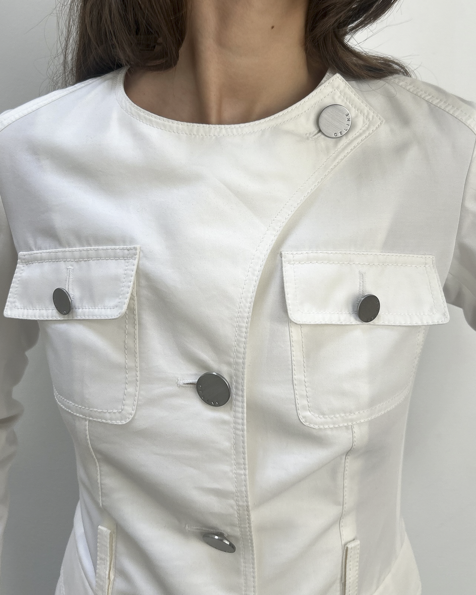 Celine by Michael Kors Silk-Cotton Jacket