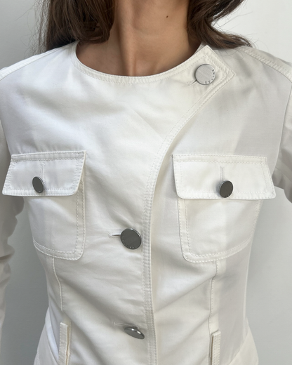 Celine by Michael Kors Silk-Cotton Jacket