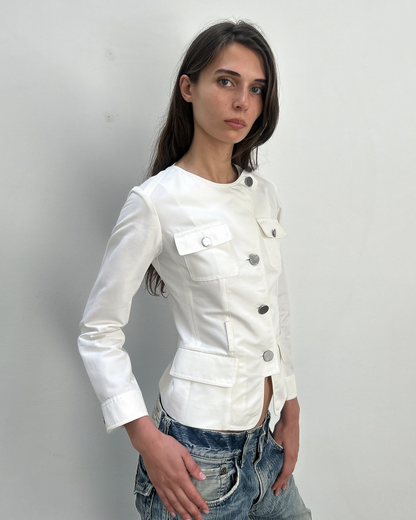 Celine by Michael Kors Silk-Cotton Jacket