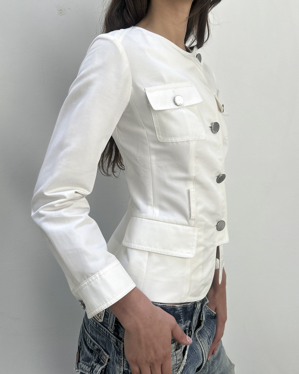 Celine by Michael Kors Silk-Cotton Jacket
