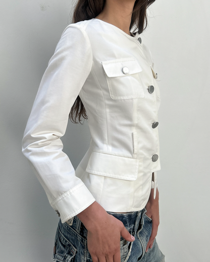 Celine by Michael Kors Silk-Cotton Jacket