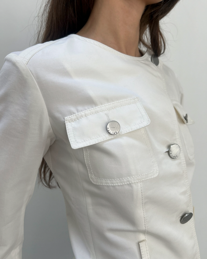 Celine by Michael Kors Silk-Cotton Jacket