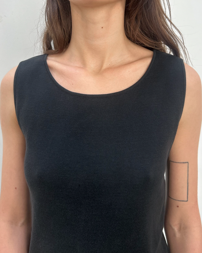Chanel SS2002 Ribbed Knit Tank Top
