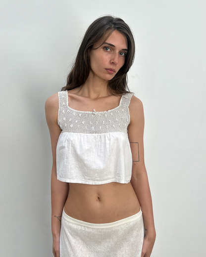 Vintage Crochet Crop Top