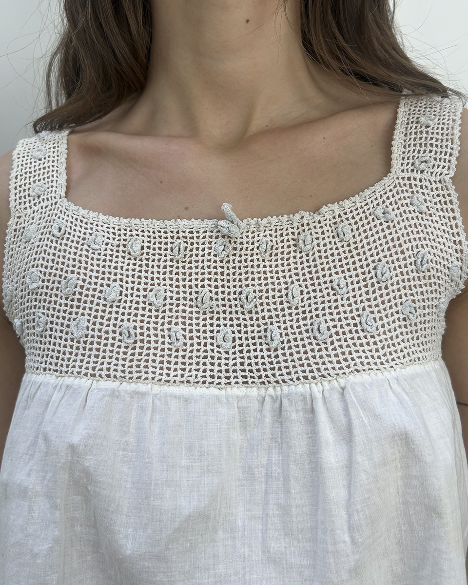 Vintage Crochet Crop Top