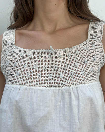 Vintage Crochet Crop Top