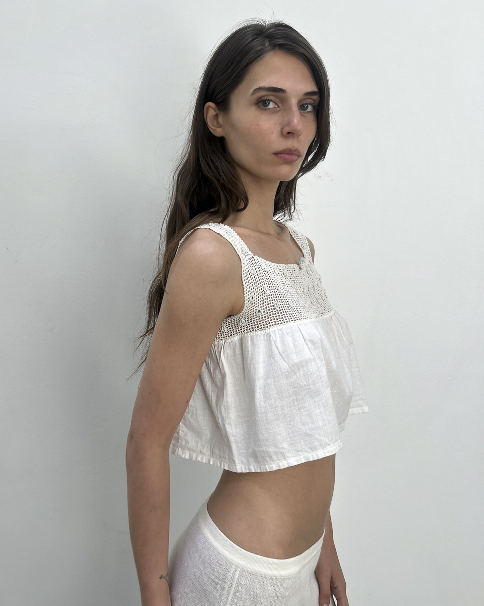 Vintage Crochet Crop Top