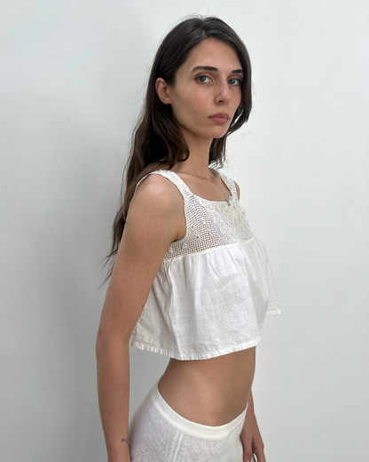 Vintage Crochet Crop Top
