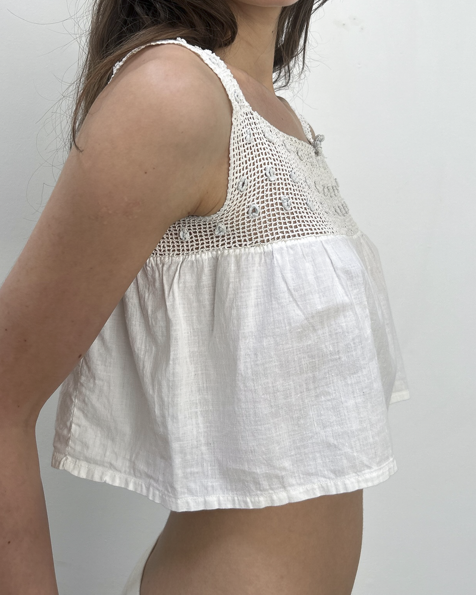 Vintage Crochet Crop Top