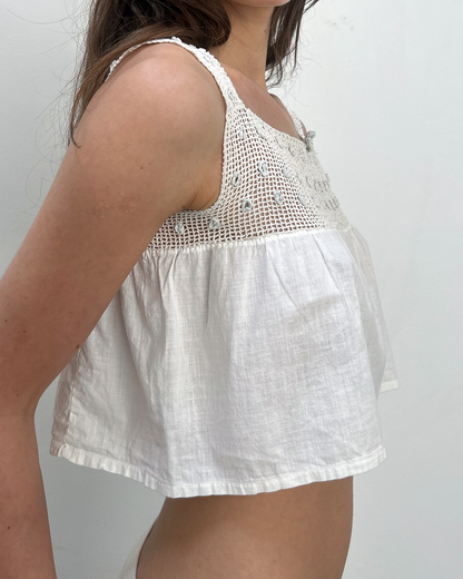 Vintage Crochet Crop Top
