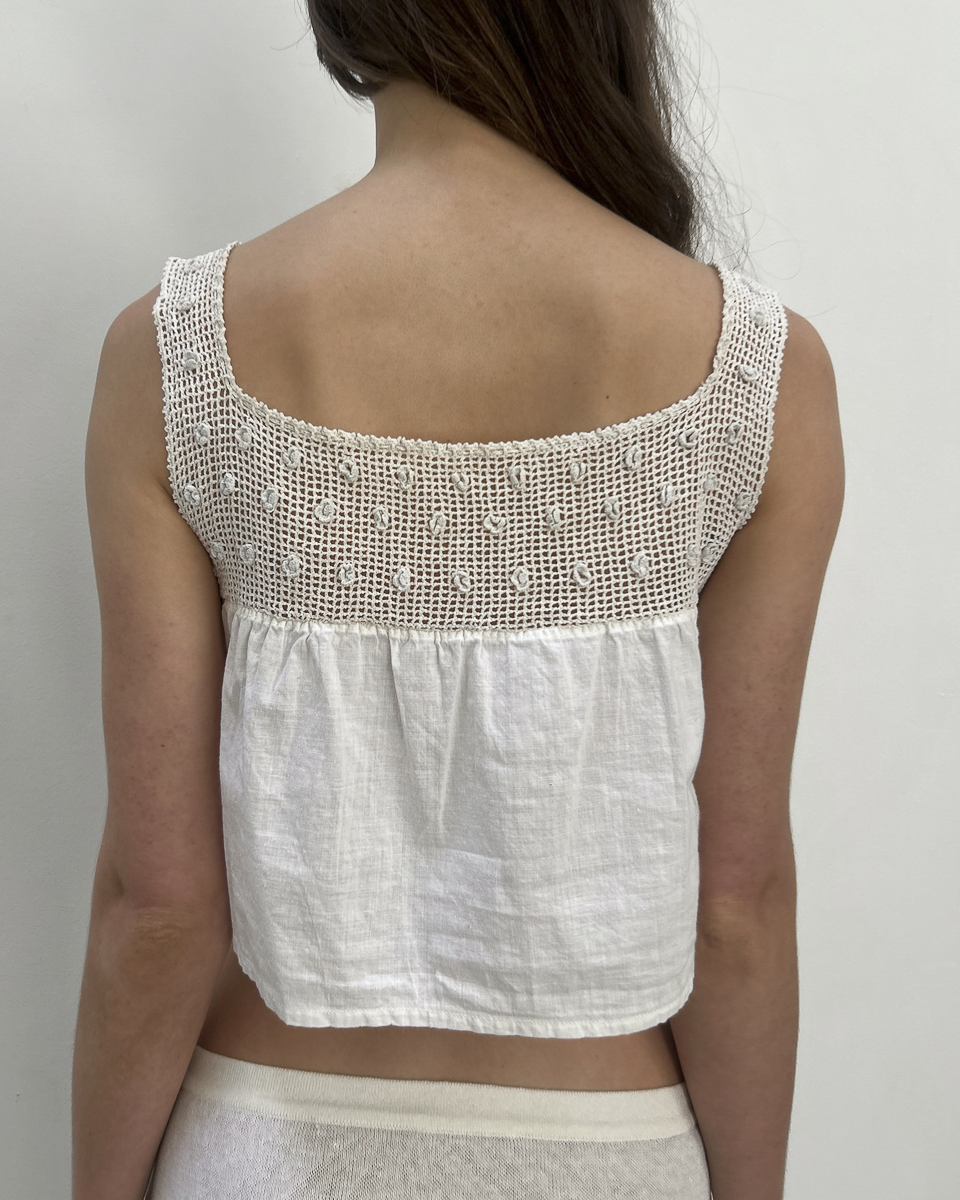 Vintage Crochet Crop Top