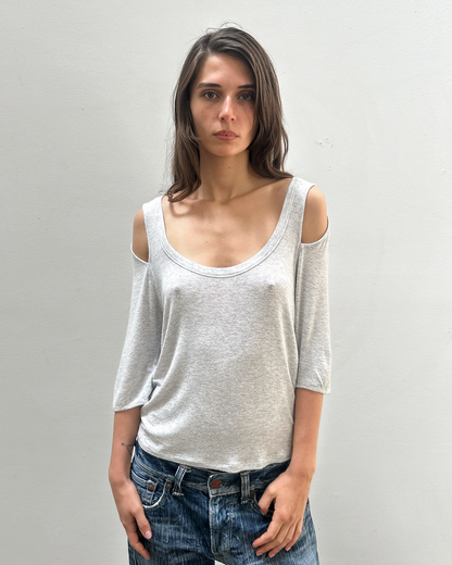 MM6 Maison Margiela Split-Sleeve Top