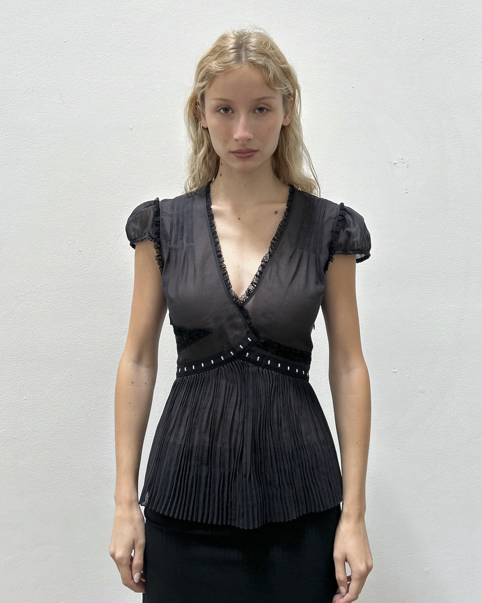 Blumarine Pleated Top