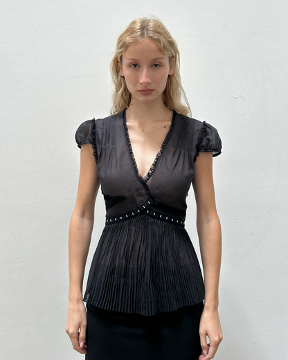 Blumarine Pleated Top