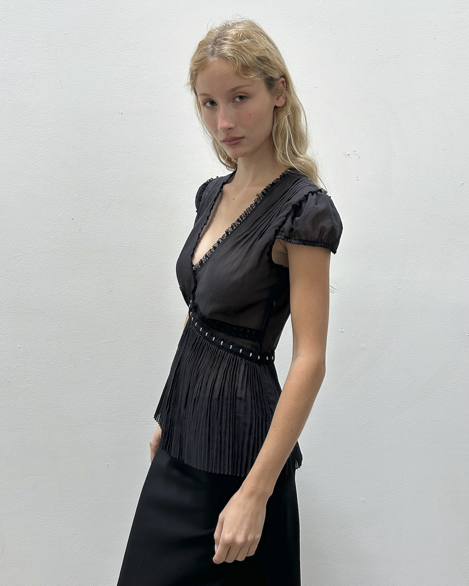 Blumarine Pleated Top