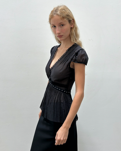 Blumarine Pleated Top