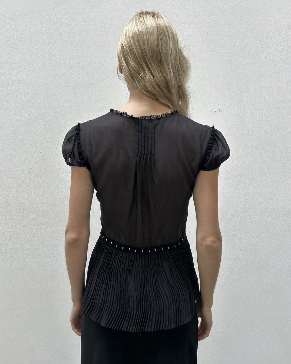 Blumarine Pleated Top