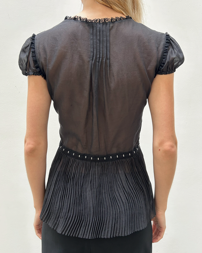 Blumarine Pleated Top