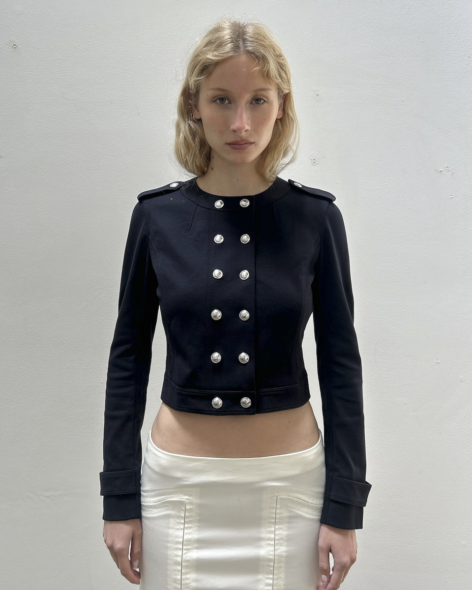 Burberry Cropped Military Jacket