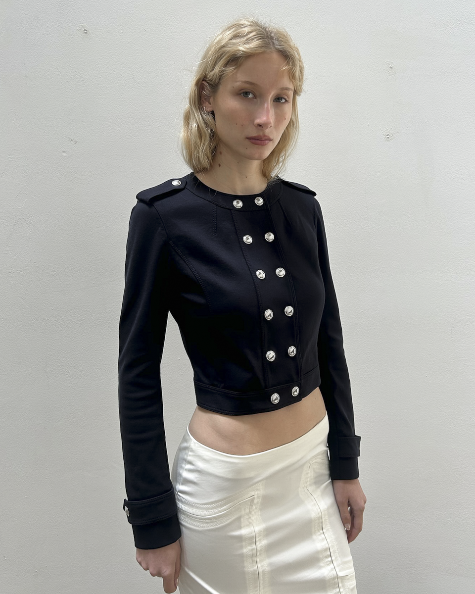 Burberry Cropped Military Jacket
