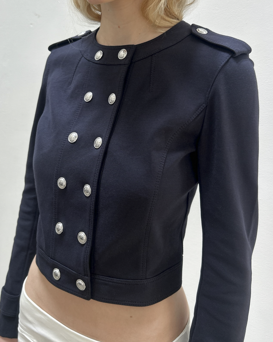 Burberry Cropped Military Jacket