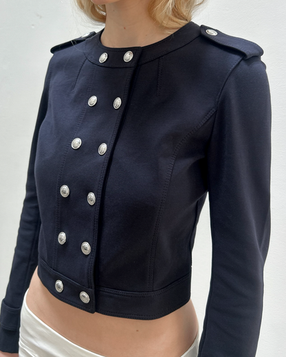 Burberry Cropped Military Jacket