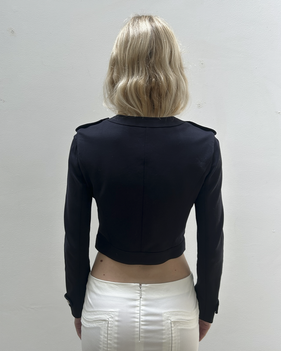 Burberry Cropped Military Jacket