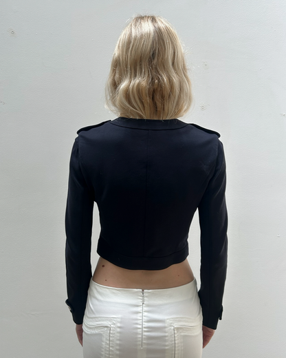Burberry Cropped Military Jacket