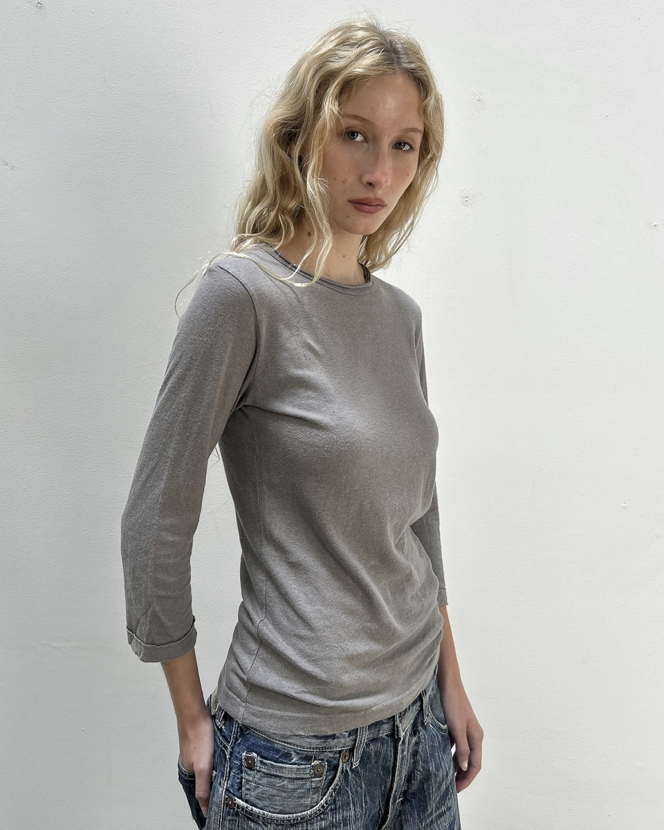 Y’s Yohji Yamamoto 3/4 Sleeve Top