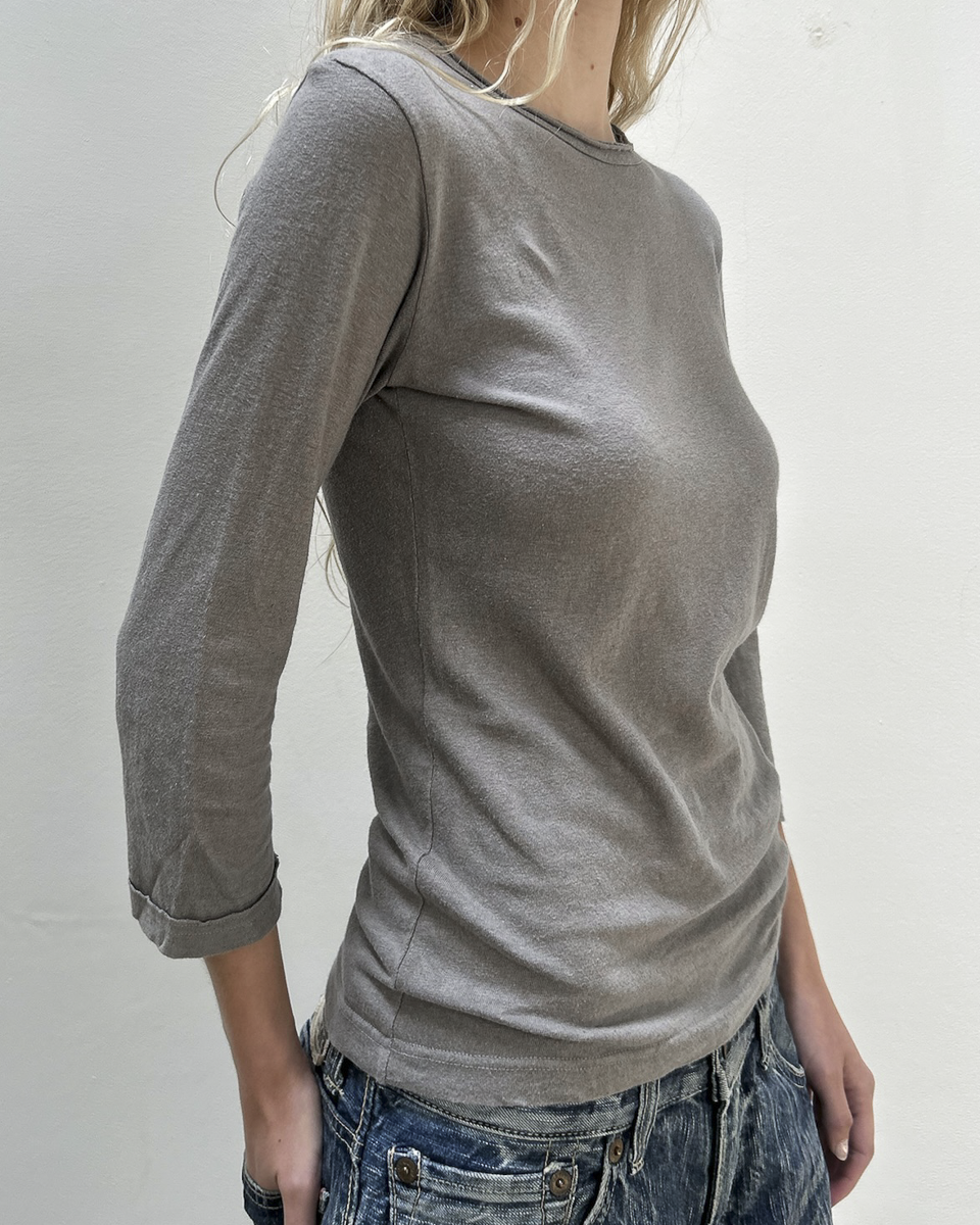 Y’s Yohji Yamamoto 3/4 Sleeve Top