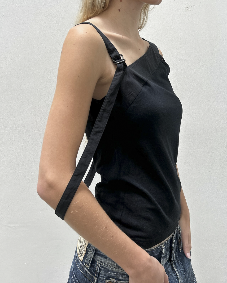 Barbara Bui Asymmetrical Strap Tank Top