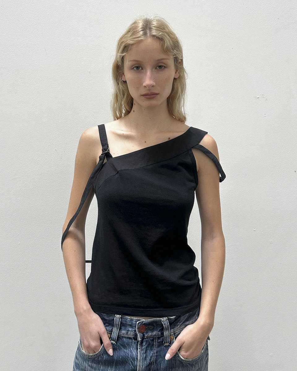 Barbara Bui Asymmetrical Strap Tank Top