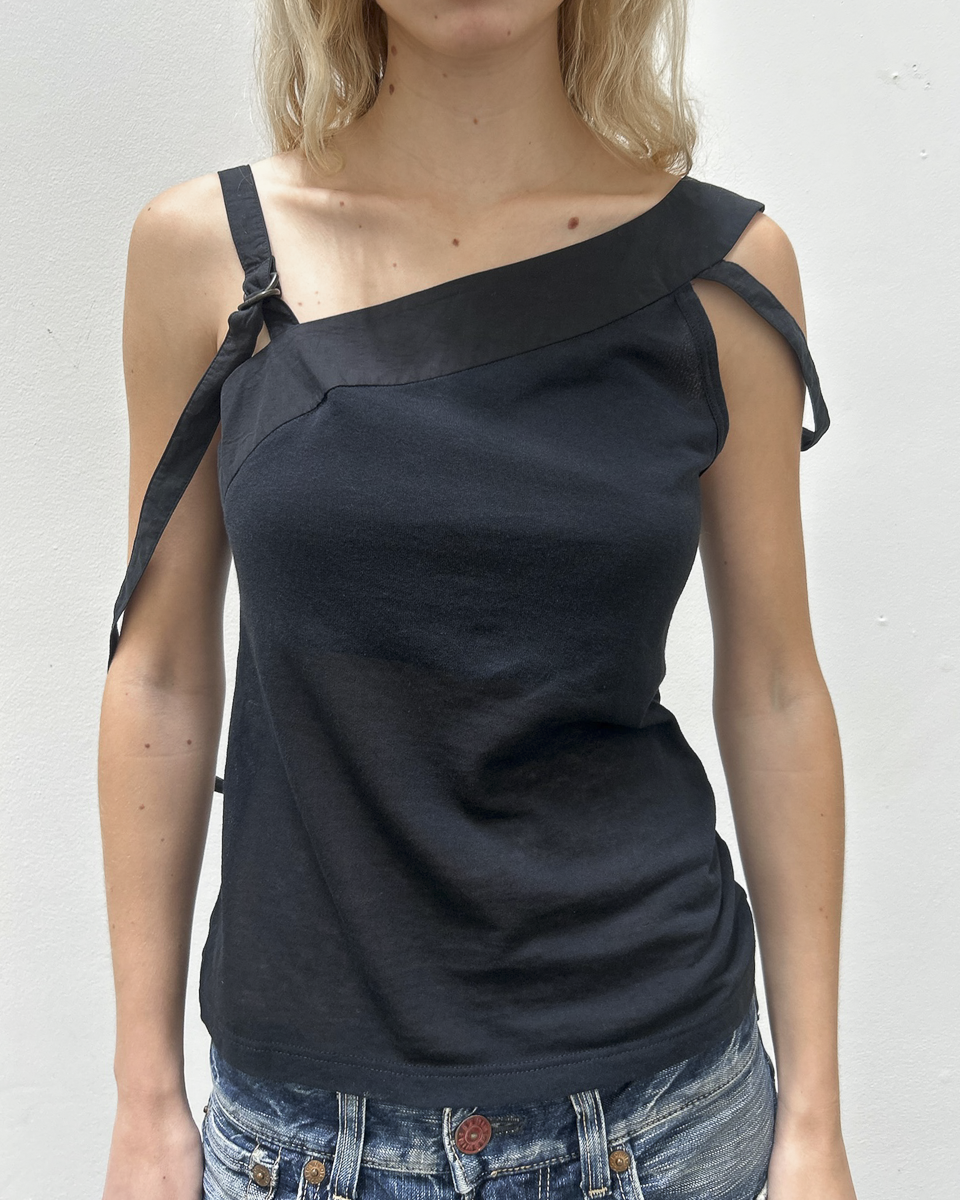 Barbara Bui Asymmetrical Strap Tank Top