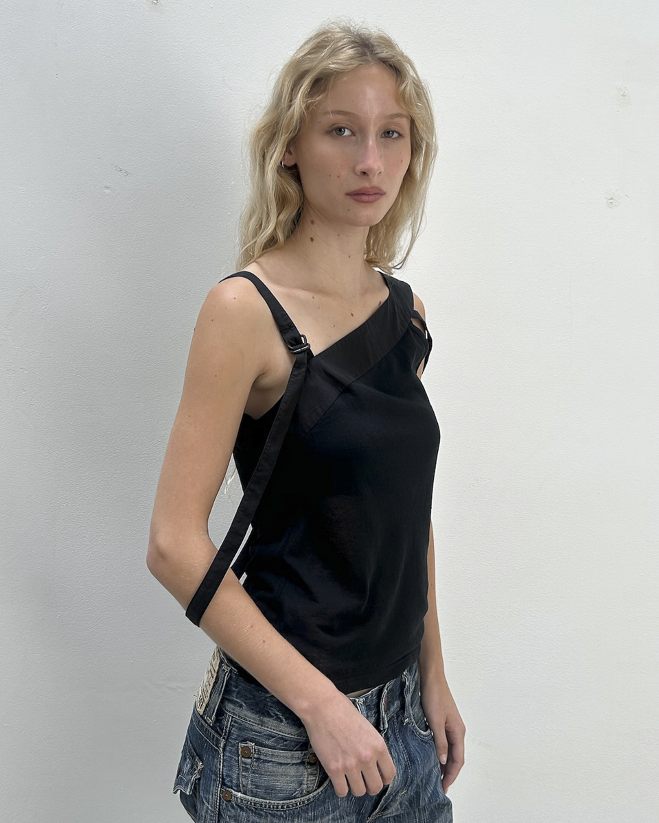 Barbara Bui Asymmetrical Strap Tank Top