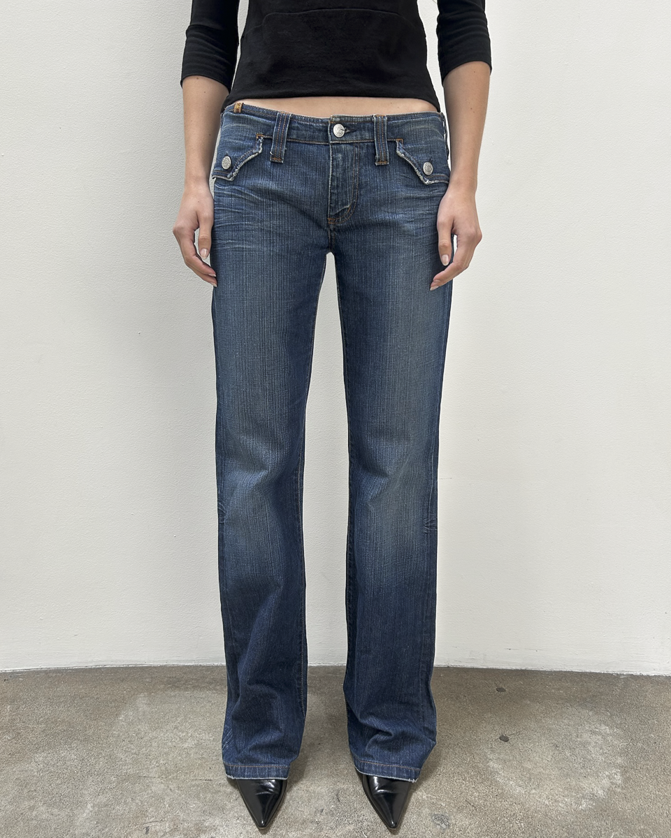 Notify Low-Rise Flap Pocket Denim