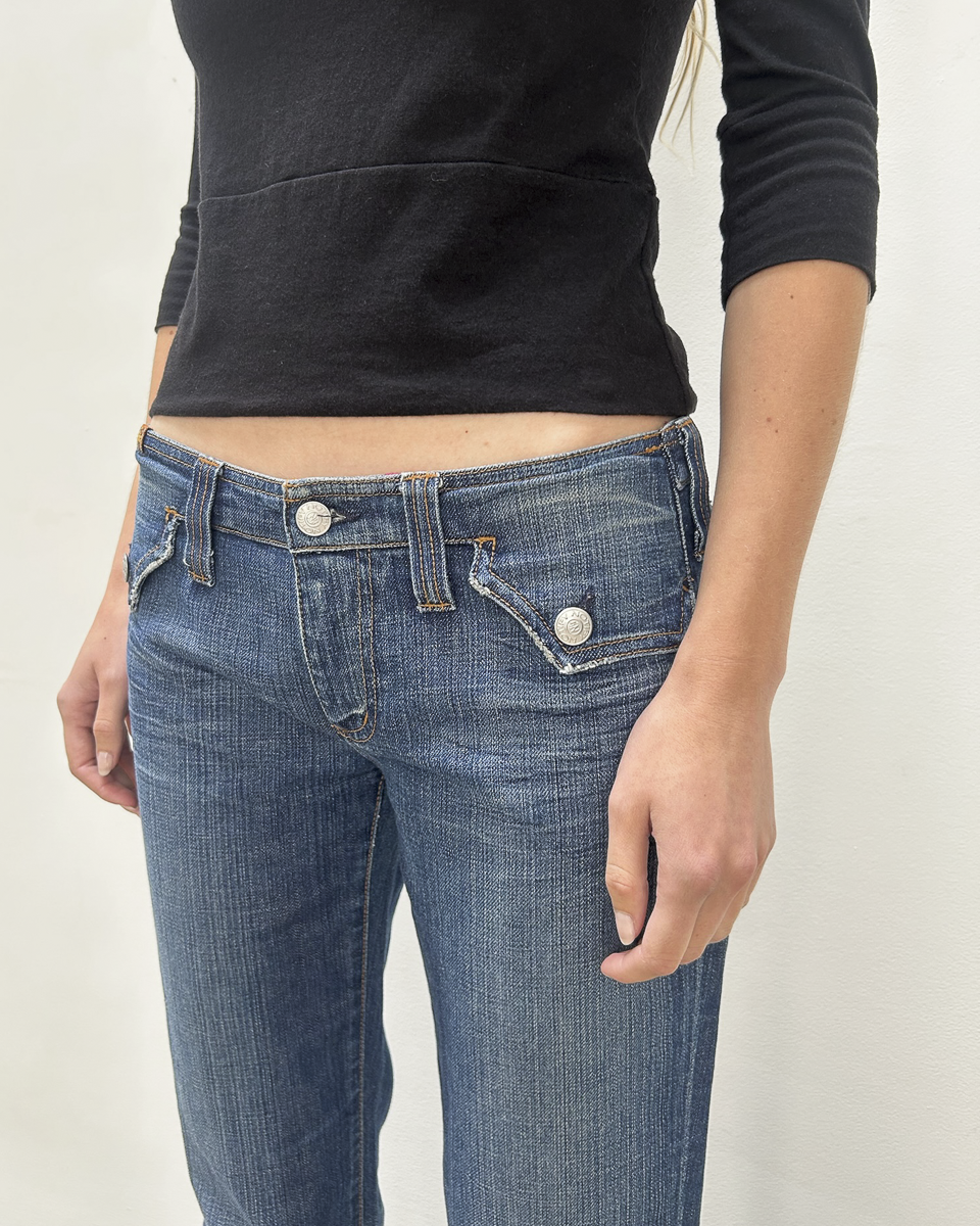Notify Low-Rise Flap Pocket Denim