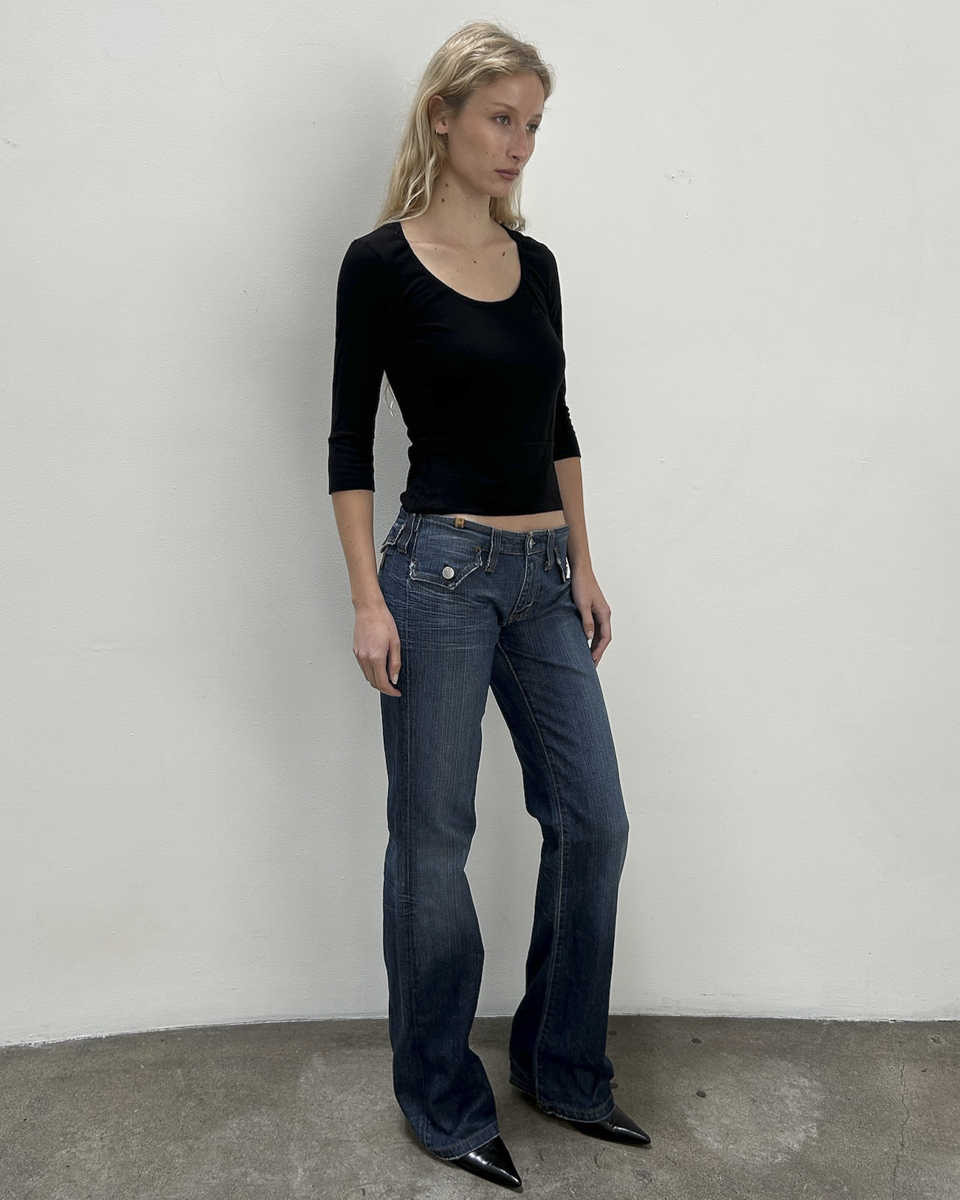 Notify Low-Rise Flap Pocket Denim