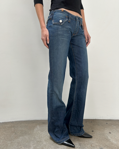 Notify Low-Rise Flap Pocket Denim