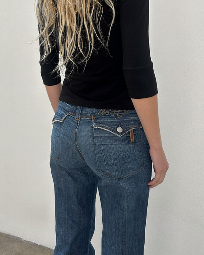 Notify Low-Rise Flap Pocket Denim