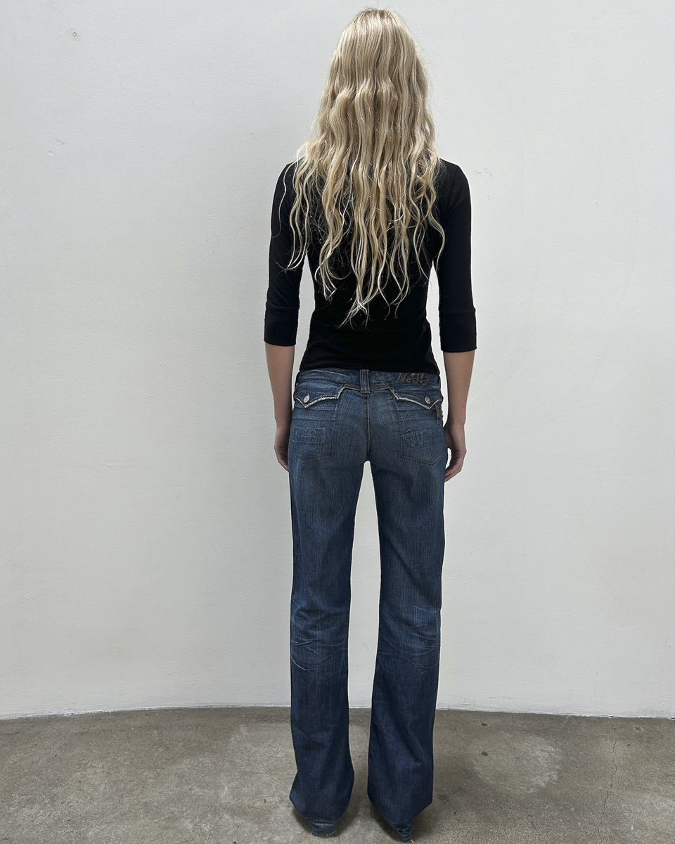 Notify Low-Rise Flap Pocket Denim