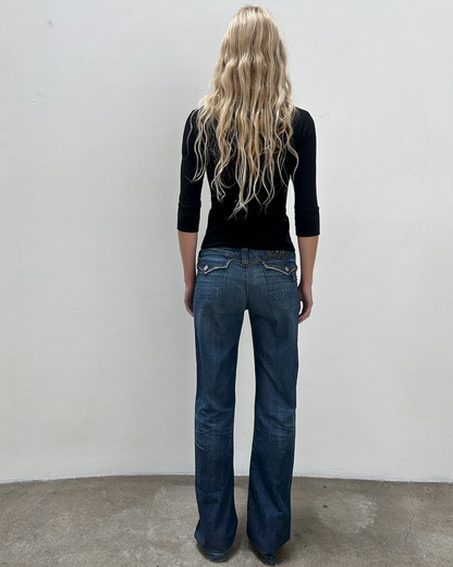Notify Low-Rise Flap Pocket Denim