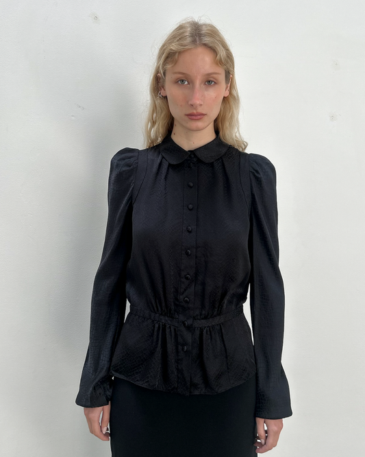 Balenciaga by Nicolas Ghesquière 2009 Silk Blouse
