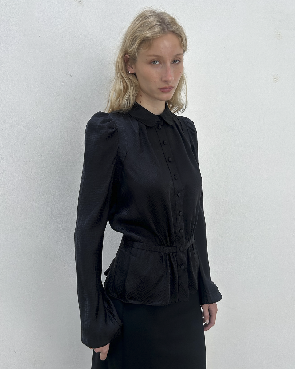 Balenciaga by Nicolas Ghesquière 2009 Silk Blouse