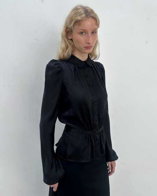 Balenciaga by Nicolas Ghesquière 2009 Silk Blouse